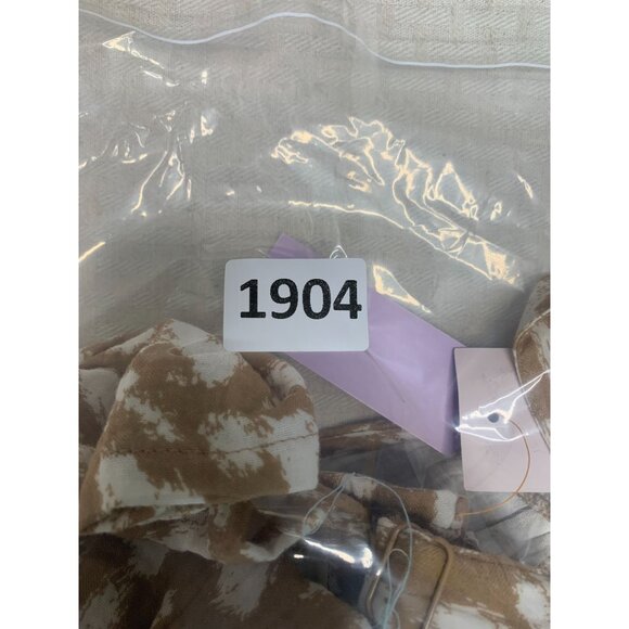 Joyspun Women's Plus Size 3X Tan & White Gauze Top Adjustable Straps - Picture 8 of 8